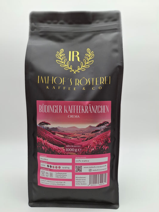 Büdinger Kaffeekränzchen Crema 1.000g
