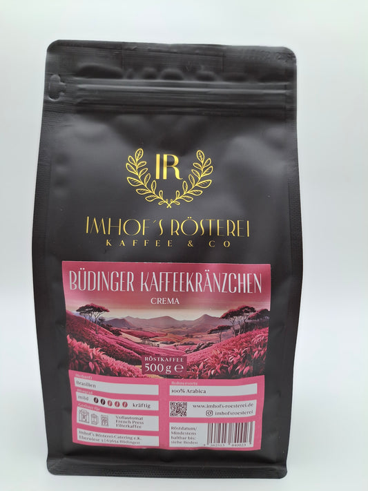 Büdinger Kaffeekränzchen Crema 500g